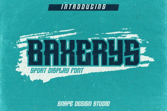 Baxerys: The Bold Sport Typeface for Strong Brand Identity