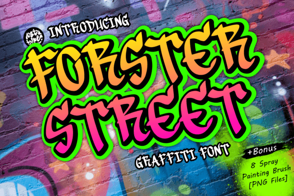 Forster Street: A Cool Graffiti Font for Bold Brand Campaigns