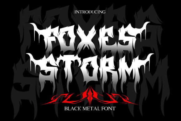 Foxes Storm: A Dark Typeface for Handmade Creations