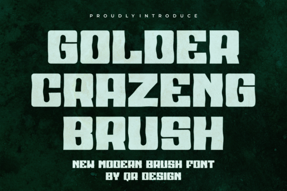Golder Crazeng Brush: The Bold Display Font for Handmade Creators