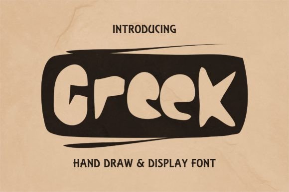 Greek Font for Bold Campaign Designs