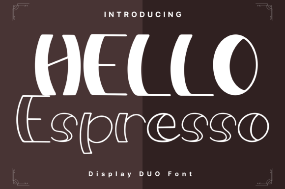 Hello Espresso Style: A Whimsical Typeface for Editorial Design
