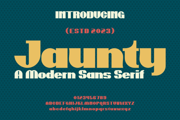 Jaunty: A Bold Display Font for Modern Editorial Design