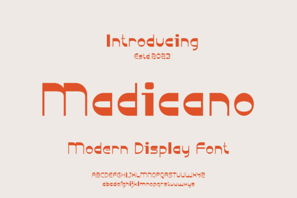 Madicano: A Bold Display Font for Digital Branding