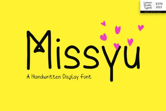 Missyu: A Modern Display Font for Editorial Elegance