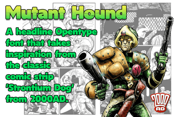 Mutant Hound: A Playful Display Font for Bold Editorial Designs