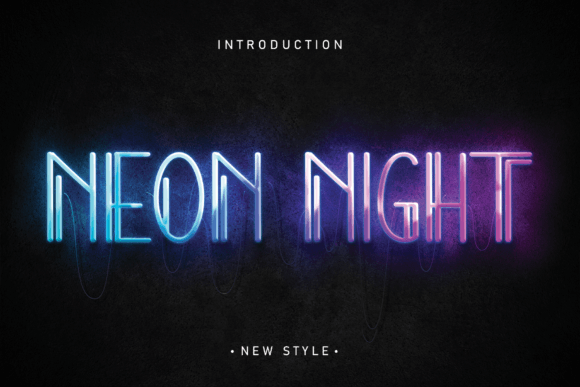 Neon Night: A Trendy Display Font for Bold Branding
