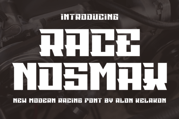 Race Nosmax: A Modern Display Font for Bold Branding