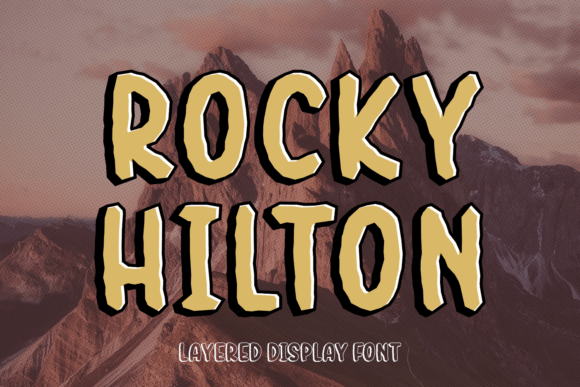 Rocky Hilton Font for Bold Editorial Design