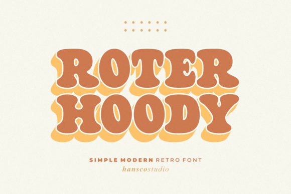 Roter Hoody Font for Handmade Creations