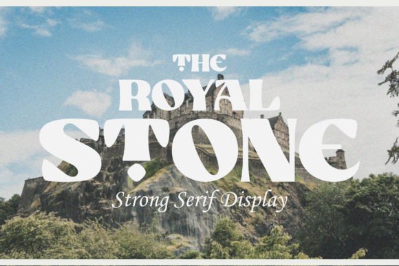 Royal Stone: A Nostalgic Display Font for Editorial Projects